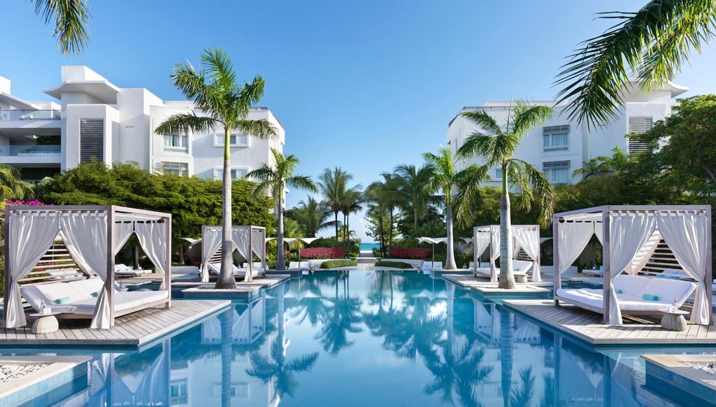 Wymara Unit 1308/09 pool – Grace Bay condo prices, Turks and Caicos